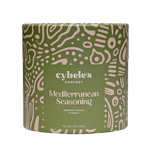 Cybele’s Harvest Mediterranean Seasoning 1.9oz, Herb Spice Blend, Greek Seasoning Alternative for Chicken Fish Vegetables
