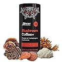 Inner Elevate Mushroom Coffee Superfood with 5 Adaptogenic Mushrooms - Upgraded Coffee Alternative with Half Caffeine - Arabica with Lion's Mane