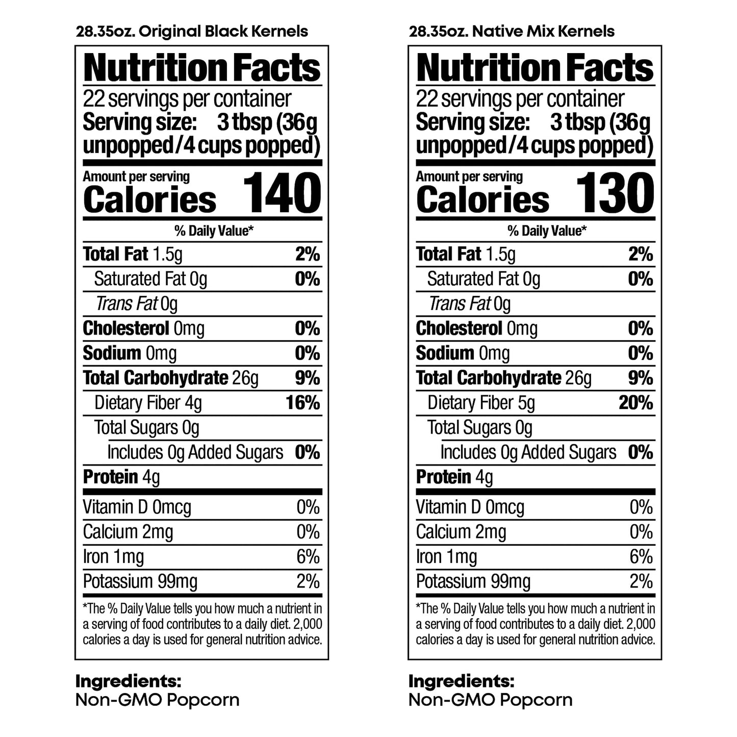 Black Jewell Gourmet Popcorn Kernel Variety Pack with Original Black and Crimson (Pack of 2)