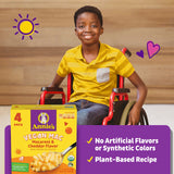 Annie's Vegan Mac and Cheddar Flavor Sauce, Vegan Macaroni and Cheese Made with Organic Pasta, 4 Ct, 24 oz
