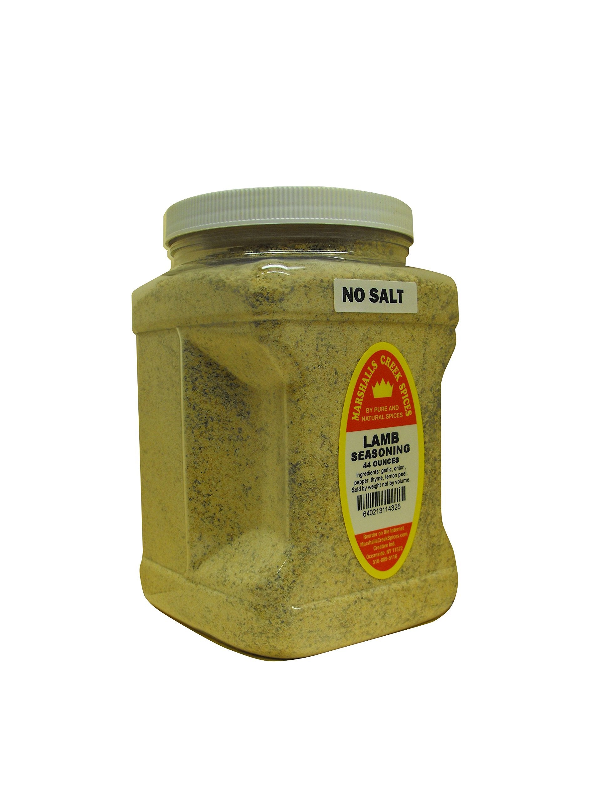 Family Size Marshalls Creek Spices Broiled Lamb No Salt Seasoning,44 Ounce …