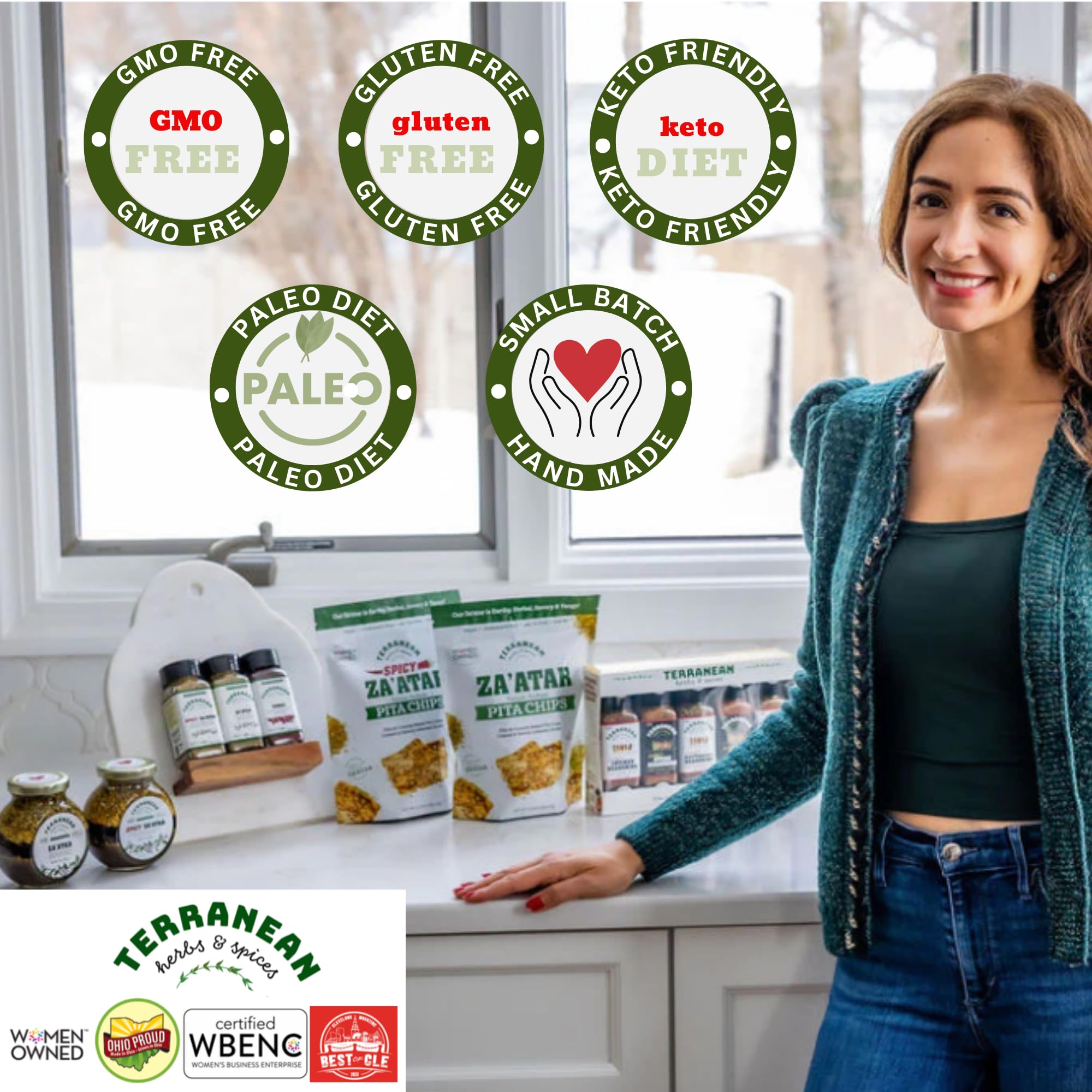 Terranean Zaatar Blend: 12 Oz Bulk Bag of Authentic Lebanese,NONGMO Verified, Pure Ingredients, No Fillers