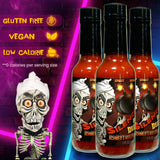 Jeff Dunham - Achmed's Keeler Hot Sauce with Scorpion, Carolina Reaper, and Ghost Peppers | Super Hot and Spicy Sauce for the Brave and Bold (5 fl oz)