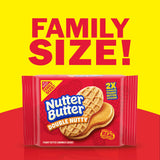 Nutter Butter Double Nutty Peanut Butter Sandwich Cookies, 1 Pack (15.27 oz.)