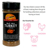 Dizzy Pig Mad Max Turkey Seasoning Rub (8oz Shaker) - Seasons 30+lbs of Food - Hand Made in the USA - MSG Free, Gluten Free