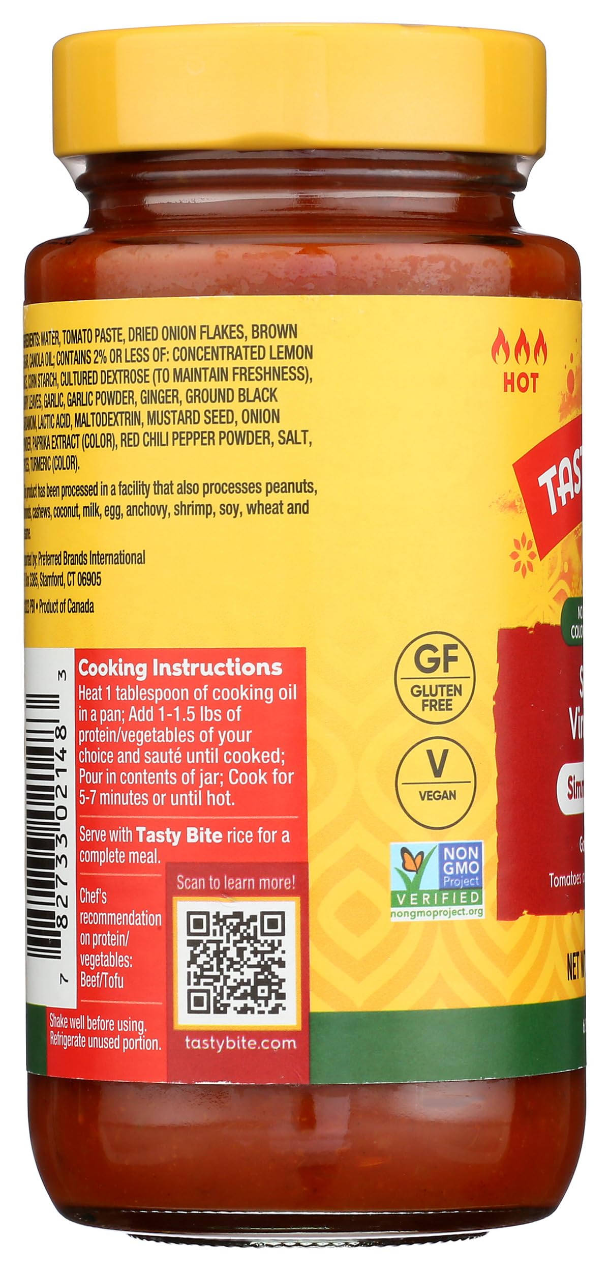 Tastybite Spicy Vindaloo Simmer Sauce, 13 Oz