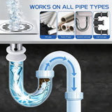 Crystal Lye Drain Opener, Pure Sodium Hydroxide Pellets Powerful Clog Remover for Bathroom & Kitchen Sinks, Drains & Shower Pipes - Pipe-Safe