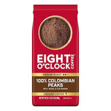 Eight O'Clock Coffee 100% Colombian Peaks & Arabica, 30 Ounce (Pack of 1) Medium Roast Ground Coffee, Rich & Winey