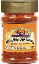 Rani Peri Peri Seasoning (Garlicky Heat with Kick) 3oz (85g) PET Jar ~ Shaker Top | All Natural | Vegan | Gluten Friendly | NON-GMO | Indian Origin