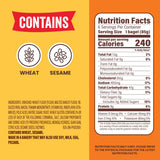 Thomas' Plain Bagels, 6 count, (3.0 oz each), 9g Protein, Kosher Original Bagels, 18 oz Bag