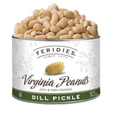 FERIDIES Extra Large Virginia Peanuts, Dill Pickle Flavored Spiced Gourmet Nuts, 18oz Tin