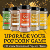 Franklin's Gourmet Popcorn Seasoning Powder Variety Pack in 5 Flavors - Made in USA - Dill, Garlic, Cheese & Cinnamon Popcorn Flavoring Seasoning Set