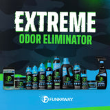 FunkAway Extreme Military Grade Odor Eliminating AeroSpray, 6 oz., Odor Eliminating Spray Designed for First Responders, Removes Sweaty, Musty, Smoke
