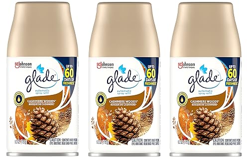 Glade Automatic Spray Refill-Cashmere Woods-6.2 Oz Pack of 3
