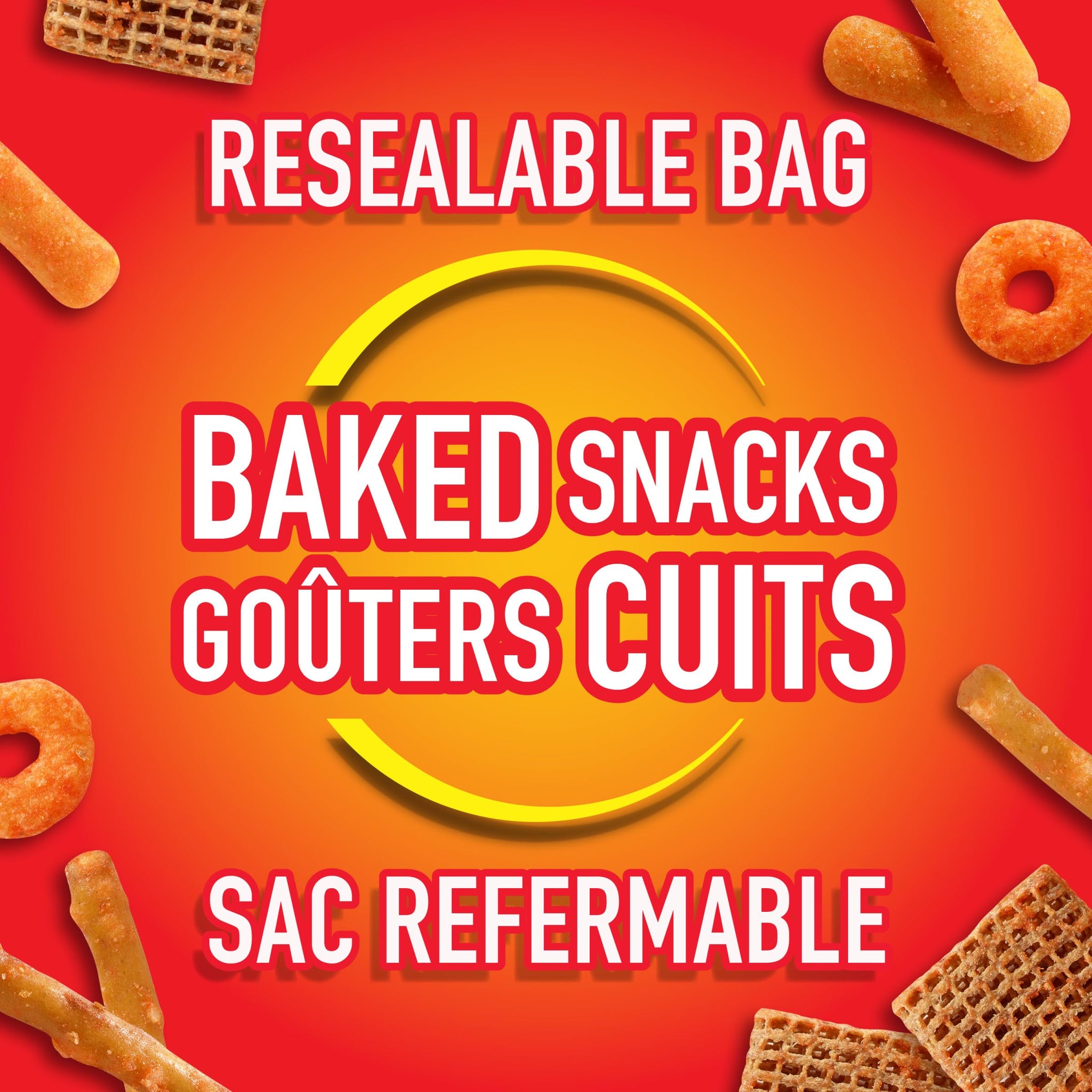 Crispers Bits & Bites BBQ Snack Mix 145g, Pack of 12