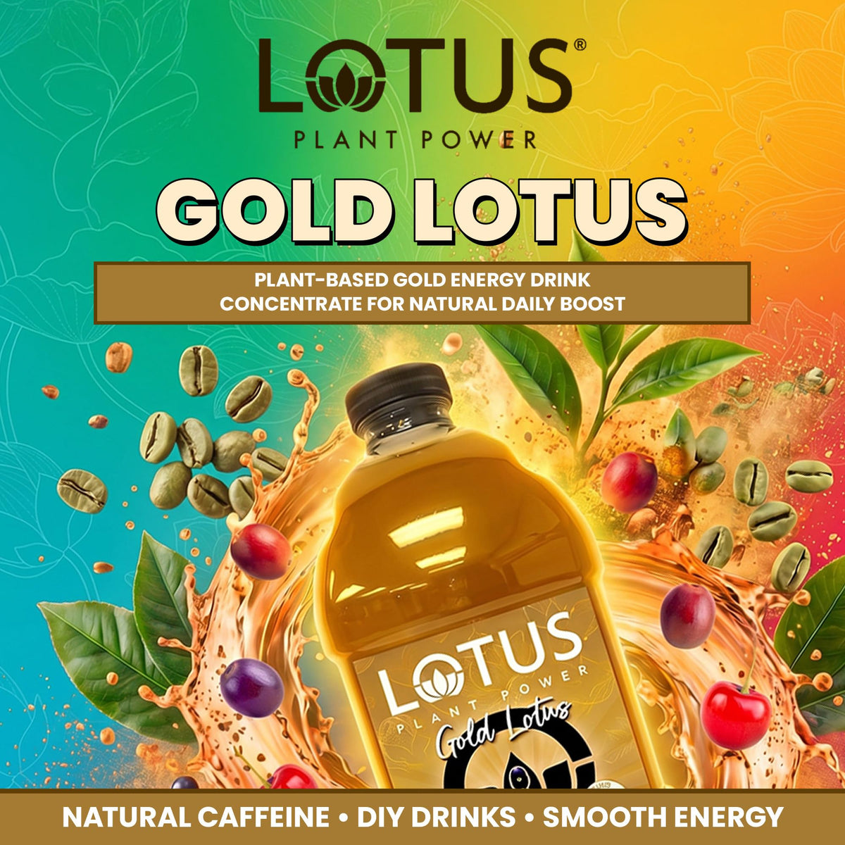 Gold Lotus Plant Power® Energy Drink Concentrate, PP7™ Formula