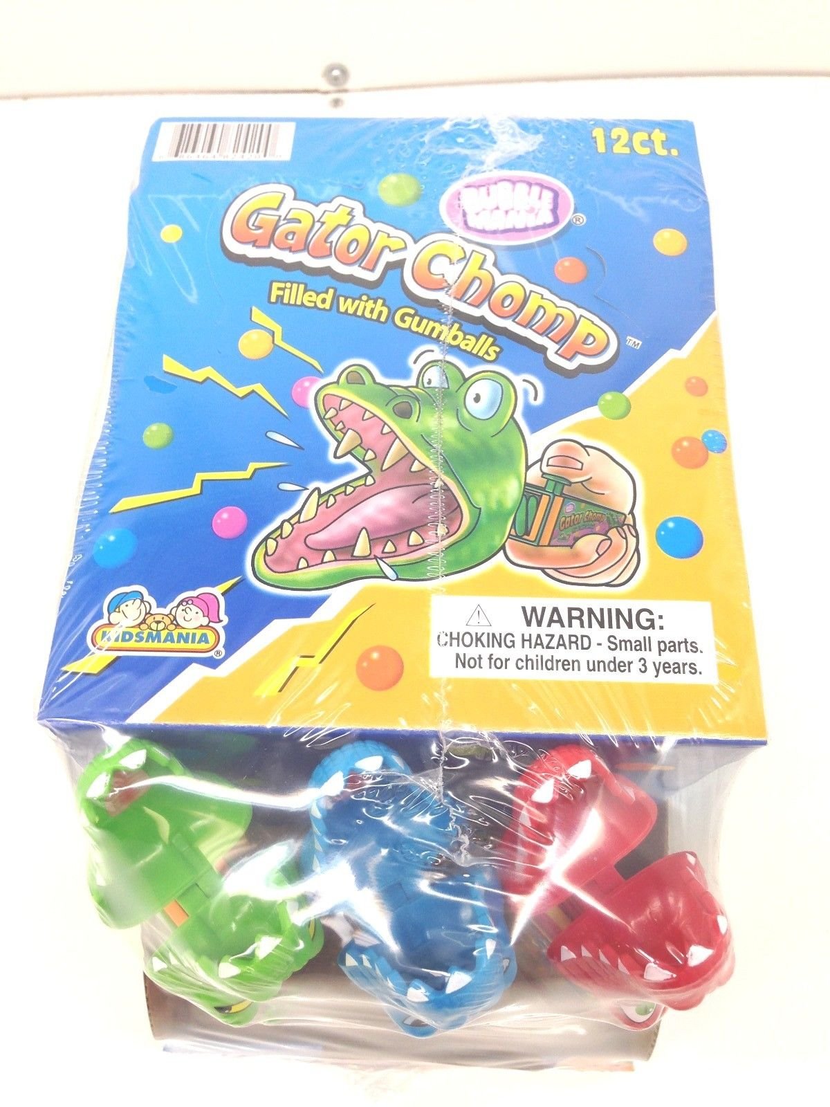 Gator Chomp Filled with GUMBALLS 12 Count