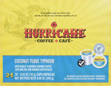 Hurricane Coffee & Tea Coconut Fudge Typhoon Single Cup Coffee for Keurig K Cup Brewers, 24Count