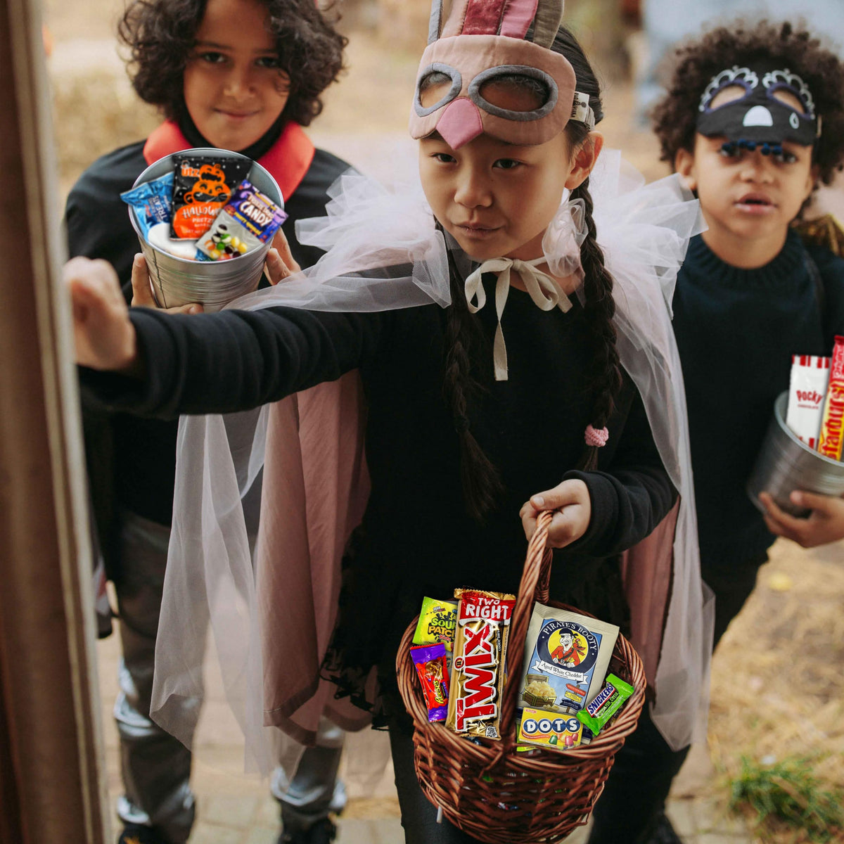 Halloween Variety Pack Gift Basket Care Package, Candy, Snacks Trick or Treat Themed Gift Box, 50 Count