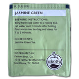 Farmer Brothers Premium Jasmine Green Tea, 25 Individually Wrapped Tea Bags - Smooth, Fragrant, Gluten-Free, Kosher Certified, Naturally Sweet
