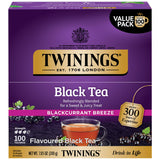 Twinings Blackcurrant Breeze Black Tea Individually Wrapped Bags, 100 Count (Pack of 1), Sweet, Tangy Taste, Caffeinated, Enjoy Hot or Iced, 100