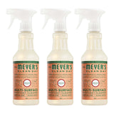 MRS. MEYER'S CLEAN DAY Multi-Surface Everyday Cleaner, Geranium Scent, 16 Fl Oz Bottle - 3 Pack