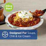 Dixie Ultra 20 oz Heavy-Weight Paper Bowls, Pathways, 500 Count, Bulk Case, 4 Packs/125 Count Per Pack, (Georgia-Pacific #SX20PATH)