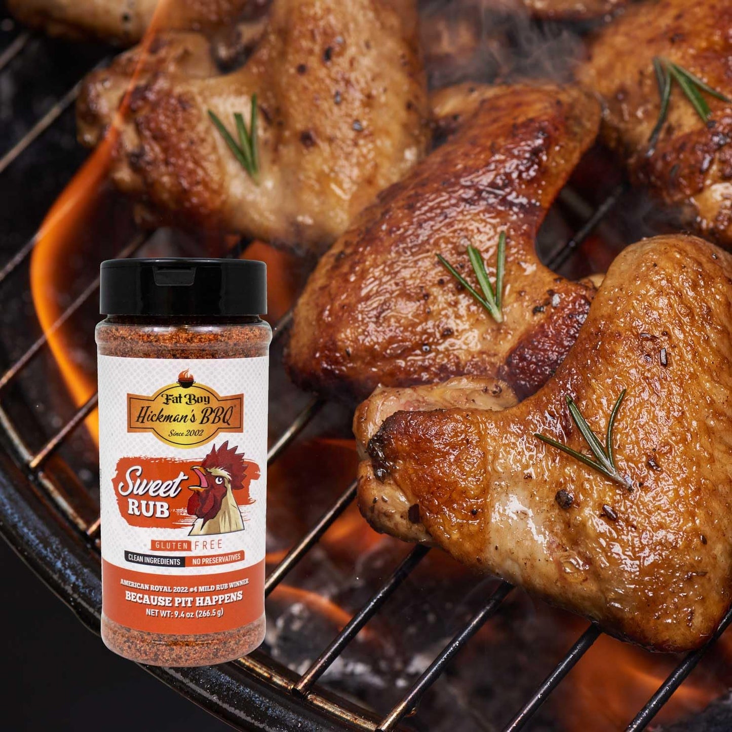 Fat Boy Hickman's BBQ Sweet Rub 9.4 oz