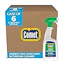 Comet Disinfecting-Sanitizing Bathroom Cleaner, 32 Oz Trigger Spray Bottle, 8/carton