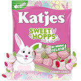 Katjes Sweet Hopps Soft & Flavorful Foam & Fruity Gummy Candy, Colorful Bunny Shapes, No Artificial Dyes or Flavors, Gelatin Free, Kids Vegetarian