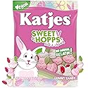 Katjes Sweet Hopps Soft & Flavorful Foam & Fruity Gummy Candy, Colorful Bunny Shapes, No Artificial Dyes or Flavors, Gelatin Free, Kids Vegetarian