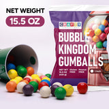 Chewing Gum for Kids - 1 Inch Large Gumballs - 50 Pcs Gum Balls - Assorted Flavors Double Bubble Chewing Gum -for Kids