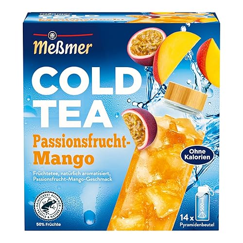 Messmer COLD TEA Passionfruit Mango tea 14 tea bags/1ct. Made in Germany