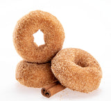 Katz Gluten Free Mini Cinnamon Apple Donuts. Fresh Baked Donuts Made With Apple Chunks and Dusted In Cinnamon Sugar. Grain Free. Tree Nut Free, Peanut