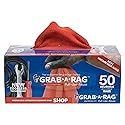 Grab a Rag R-004011 Red 12x12 Microfiber Shop Towel, 50 Pack