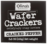 Olinas Bakehouse, Cracker Wafer Pepper, 3.5 Ounce