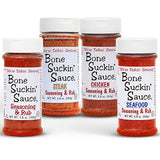 Bone Suckin' Sauce Seasoning and Rub-Variety, Original, Steak, Seafood and Chicken, Great for Grilling, Smoking, Non-GMO, Gluten-Free, Fat Free