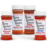 Bone Suckin' Sauce Seasoning and Rub-Variety, Original, Steak, Seafood and Chicken, Great for Grilling, Smoking, Non-GMO, Gluten-Free, Fat Free