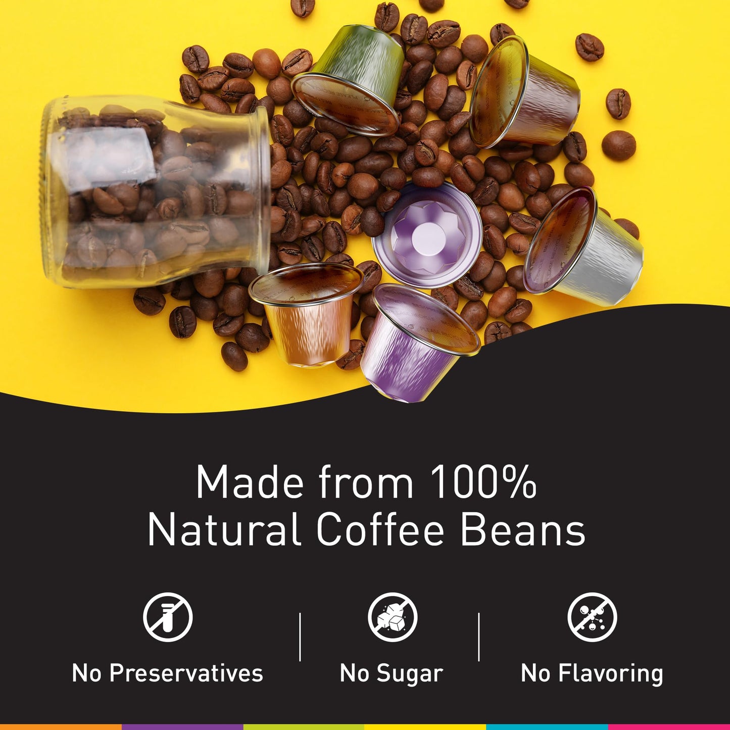 Bestpresso Coffee For Nespresso Original Machine 120 Aluminum Pods Certified Genuine Espresso Variety Pack Pods Compatible with Nespresso Original