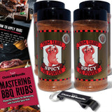 Trim Tabb’s Spicy Pig Powder Premium BBQ Barbecue Rub & Seasoning 4 Pk (48 oz) + BBQ Masters & Opener (6 Items)!