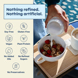 Rooted Living Blueberry Lemon Granola, 8 Oz, Organic Rolled Oats and Sweetened with Maple Syrup, Healthy Vegan Snack, Topping, or Breakfast, Plant