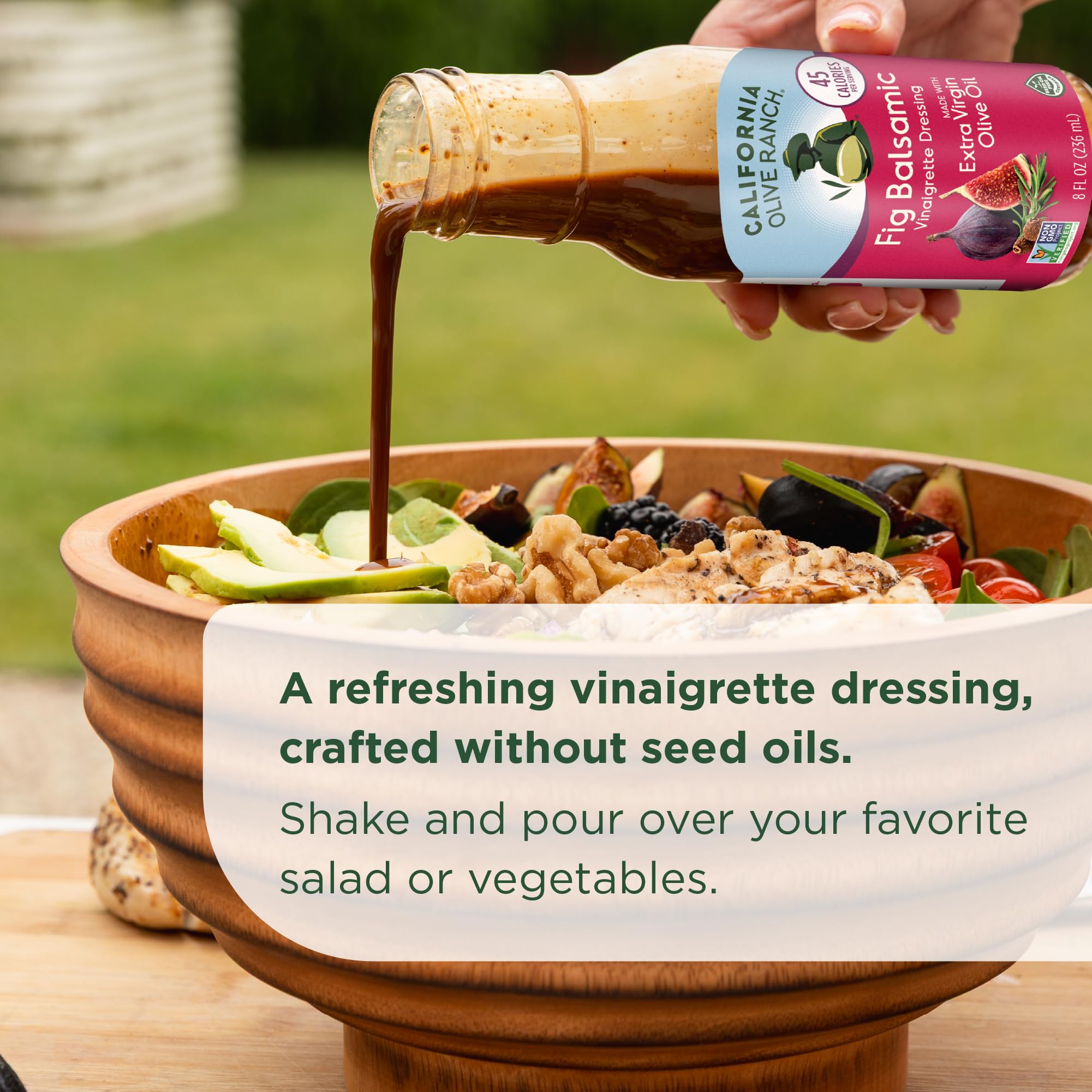 California Olive Ranch Fig Balsamic Vinaigrette Dressing, 8 FZ