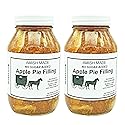 Amish Pie Filling - TWO 32 Oz Jars (Apple No Sugar Added)