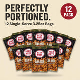 BEER NUTS Original Bar Mix - 12-Count 4oz Single Serve Bags, Pretzels, Cheese Sticks, Sesame Sticks, Roasted Corn Nuts, and Original Peanuts