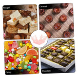 SEWOART 50pcs Decorative Chocolate Wrapping for Desserts for Chocolate Packaging for Parties and Weddings Lace Design