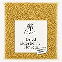 Organic Bio Herbs-Dried Elderberry Flowers - 100% Natural, Premium Quality Herb for Herbal Tea, Tinctures & Remedies - No Additives, Non-GMO (Sambucus