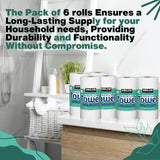 Worldwide Nutrition Bundle, Compatible with Kirkland Premium Paper Towels, Strong, Thick, and Absorbent Bulk Paper Towels 6 Rolls, 160 Sheets Per Roll
