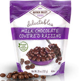 Hayden Valley Foods Milk Chocolate Covered Raisins | 26 oz Resealable Bag | No Artificial Flavors, Preservatives or Colors | Bulk Gourmet Sweet Fruit