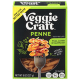 Veggiecraft Farms Penne Pasta - Low Carb, Protein Lentil Pasta w/ Peas & Cauliflower, Plant Based, Keto-Friendly, Gluten Free, Vegan - 8 Oz