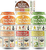 ANCIENT DRINKS Apple Cider Vinegar Electrolyte Drink with Probiotics - Organic Hydration Beverage Variety Pack (Posca, Switchel, Sekanjabin) - ACV